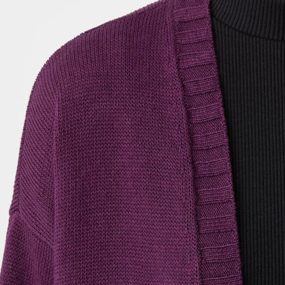 Organic Linen Cotton Cardigan 3X New - Picture 6 of 8